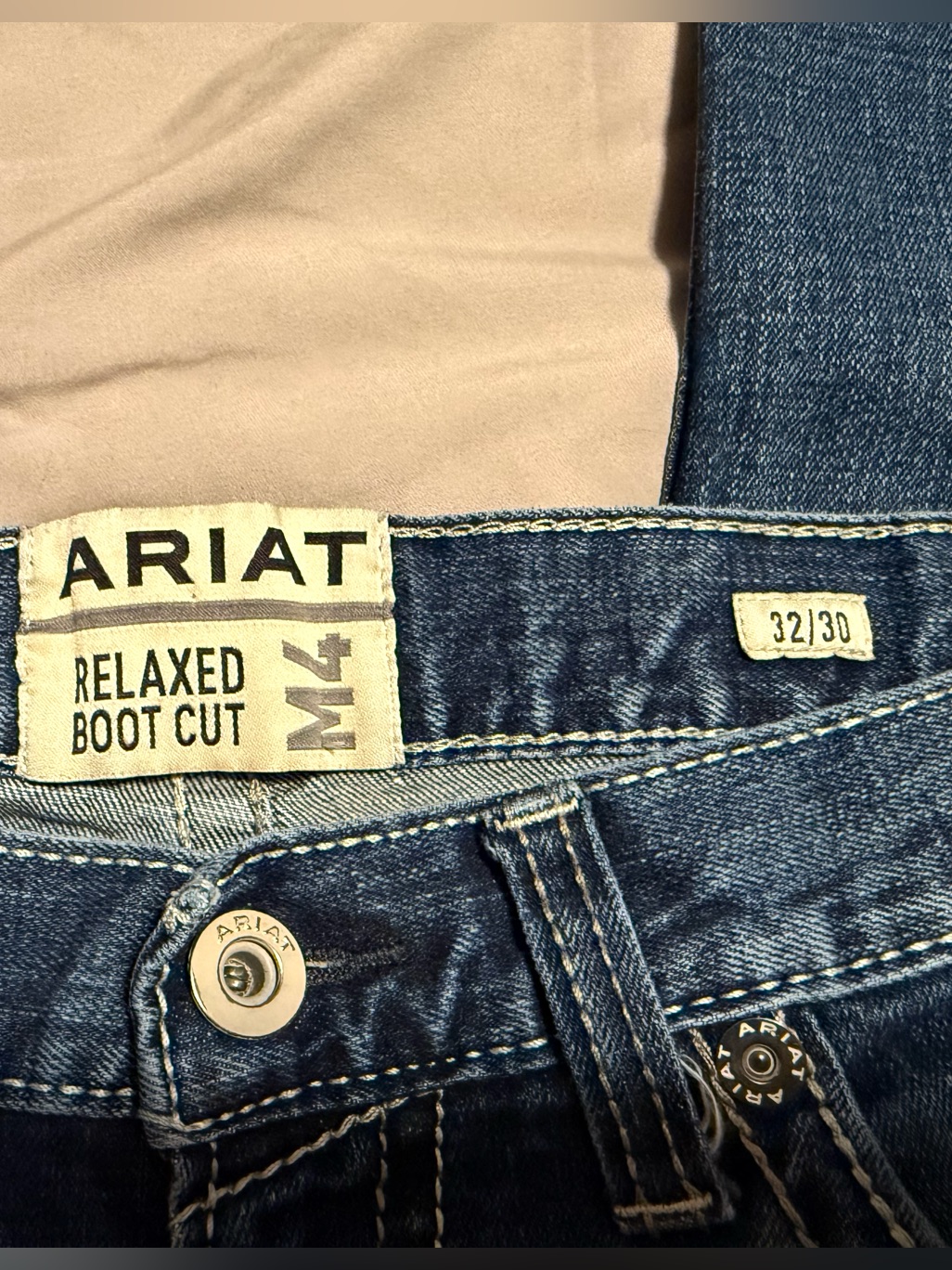 Ariat Dark Blue Denim Relaxed Bootcut Jeans